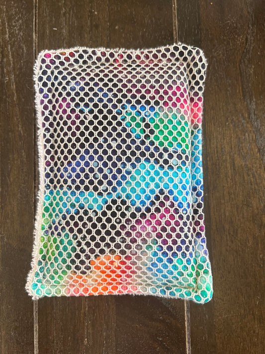 Rainbow Galaxy reusable dish scrubber sponge