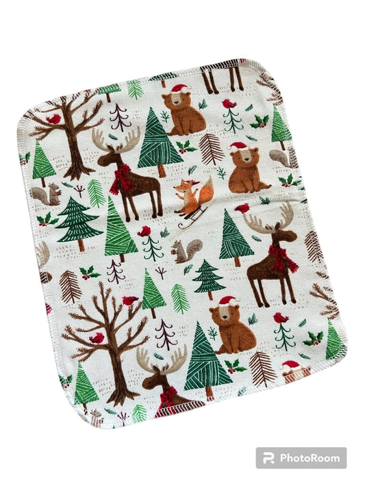 Discount Christmas Forest 2ply flannel reusable paper towels