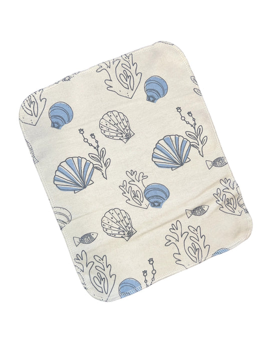 Ocean / Sea  1ply flannel reusable paper towels