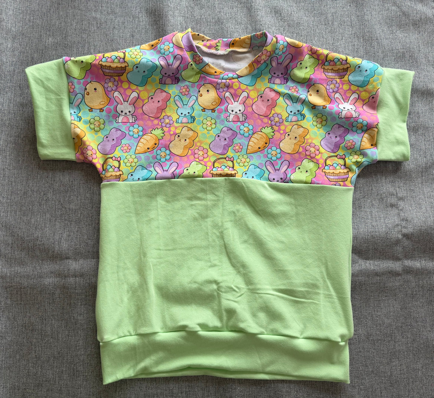 Easter Chicks & Bunnies 6/9yr Dolman & Shorts Outfit