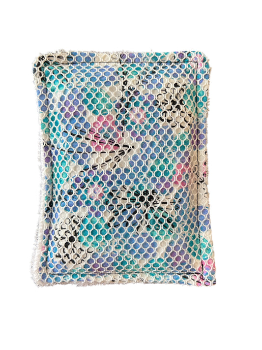 Watercolor Floral reusable dish scrubber sponge