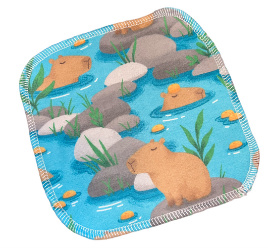 Capybara 2ply flannel cloth wipes