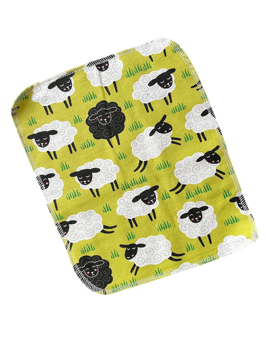 Fluffy Sheep 2ply flannel reuseable towels