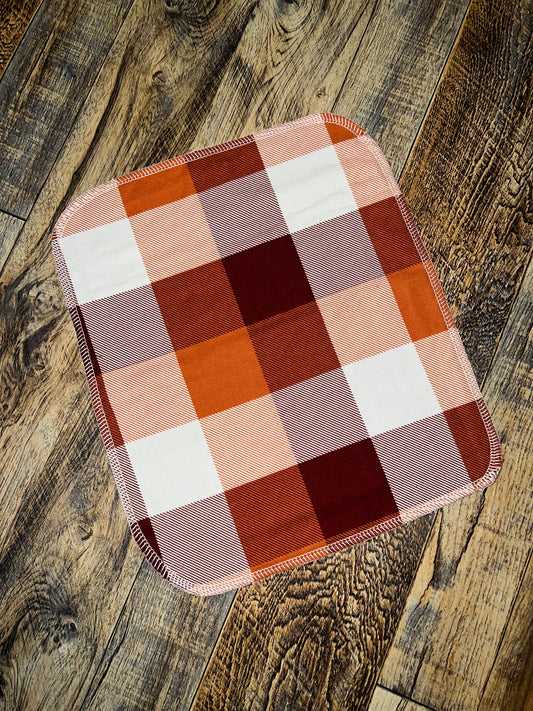 Fall Buffalo Check 2ply flannel reusable paper towels napkins m