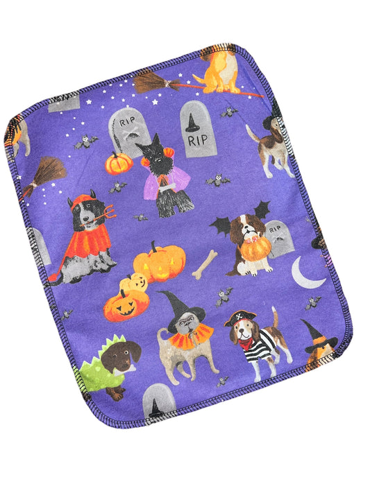 Halloween Dogs 1ply flannel reusable paper towel