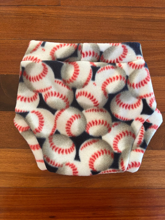 Discount Baseballs  XL Fleece Diaper Cover