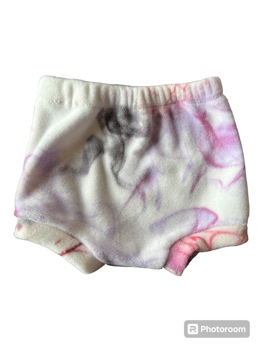 Purple Pink Smoke 2/3t Elastic Waist Fleece Bummies : Diaper Cover