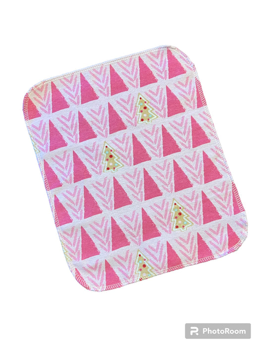 Discount Pink Christmas Trees 1ply flannel reusable paper towels