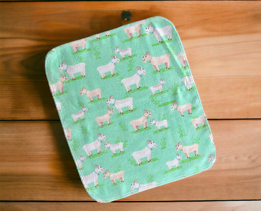 Goats 1ply flannel reuseable paper towels
