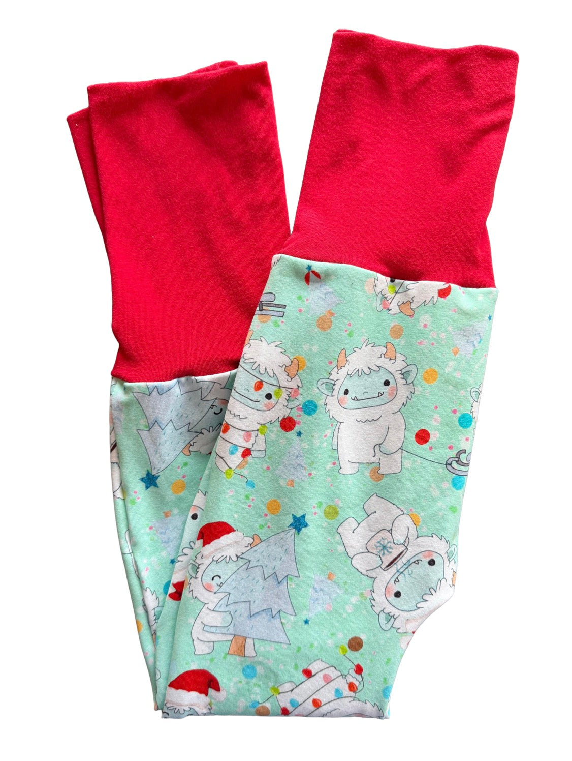 Christmas Yeti 2-6yr Monsterloones Maxaloones grow with me pants