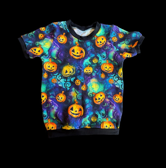 Colorful Jack o Lantern Pumpkins size 6 Tshirt