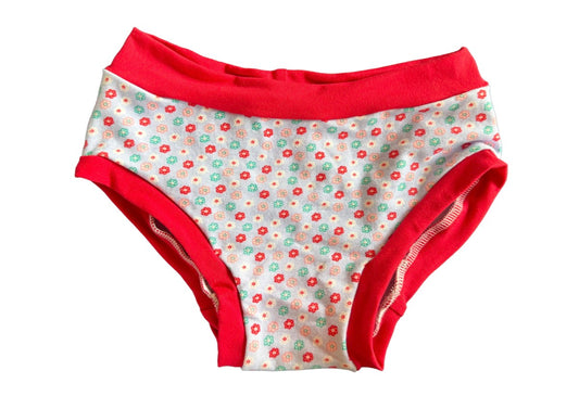 Retro Floral kids size 7 underwear