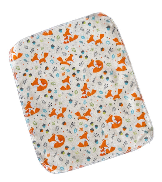 Fall Foxes 1ply flannel paperless towels
