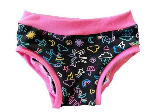 Sketched Unicorns 3t kids Underwear