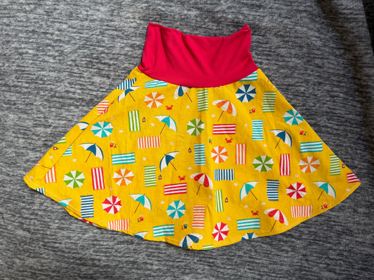 Day at the beach Size 5 Skater Skirt