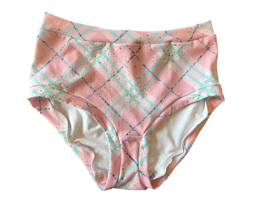 Spring Plaid Medium Women’s Underwear high waisted