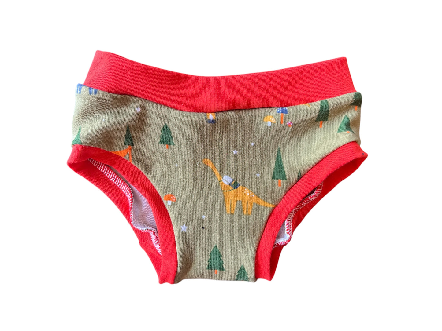 Glow in the Dark Camping Dinos 3t kids Underwear
