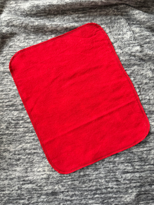 Red Tie Dye 1ply flannel reusable paper towel