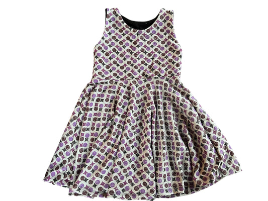 3t Sparkle Moons sleevless full length twirl dress