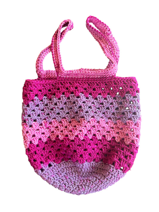 Tea Party Crochet Market Bag Medium
