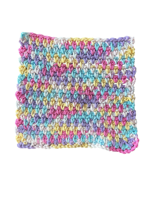 Lavender Spring Cotton Washcloth