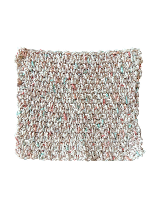 Large Wildflowers Cotton Washcloth