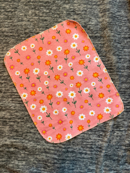 Happy Dasies 1ply flannel reusable paper towel