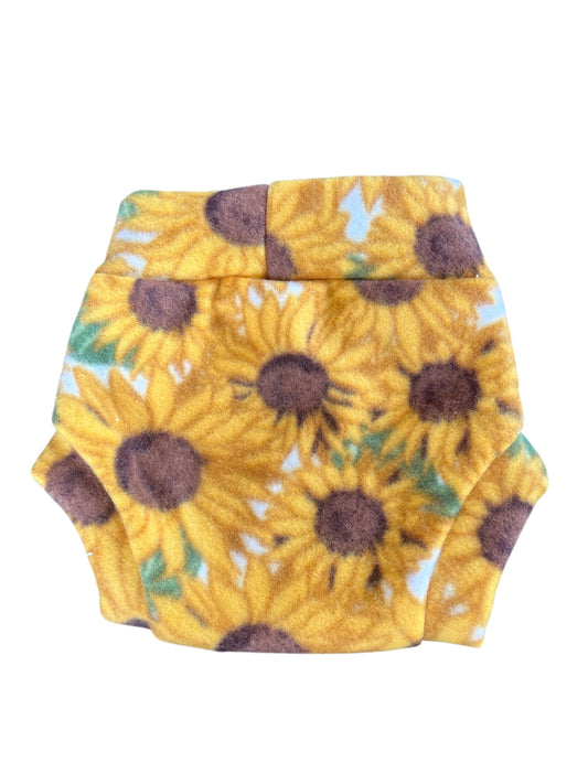 Sunflowers Small Fleece Diaper Cover