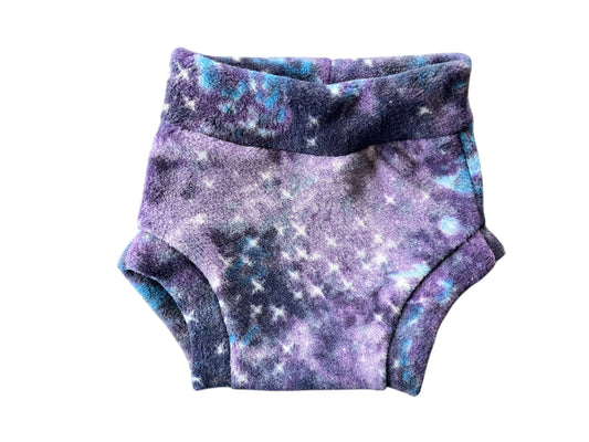 Purple Galaxy Medium Fleece Diaper Cover