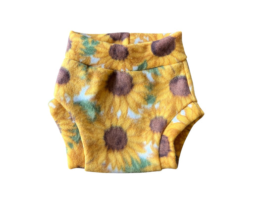 Sunflowers Medium Fleece Diaper Cover