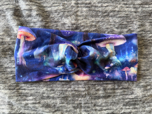 Mushroom Galaxy Adult Headband (bamboo)
