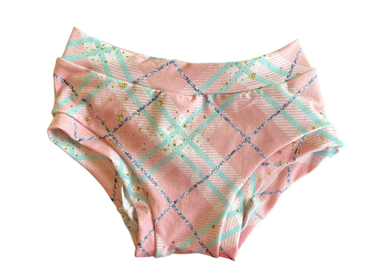 Sparkle Plaid  10Y kids Underwear