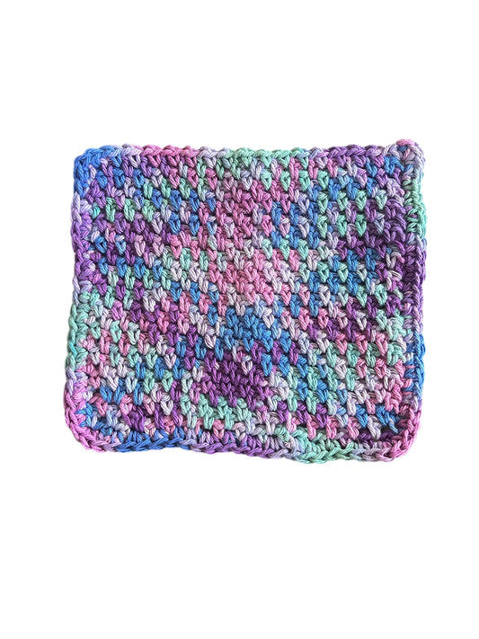 XL Tea Party Cotton Washcloth
