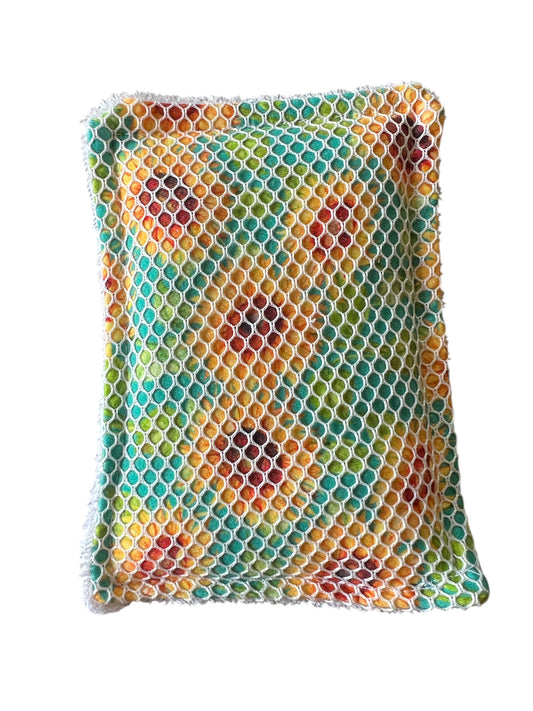 Sunflower reusable dish scrubber sponge