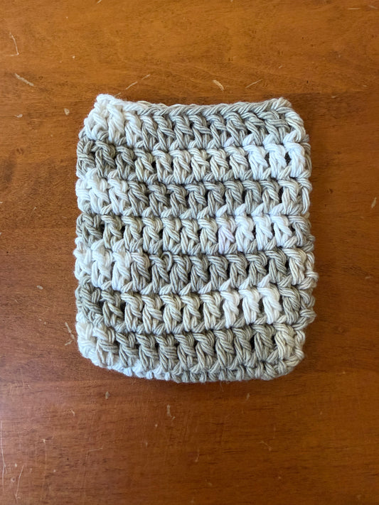 Grey Tones Cotton Crochet Soap Saver