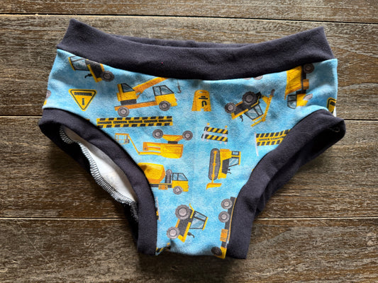 Construction Trucks kids size 7 underwear