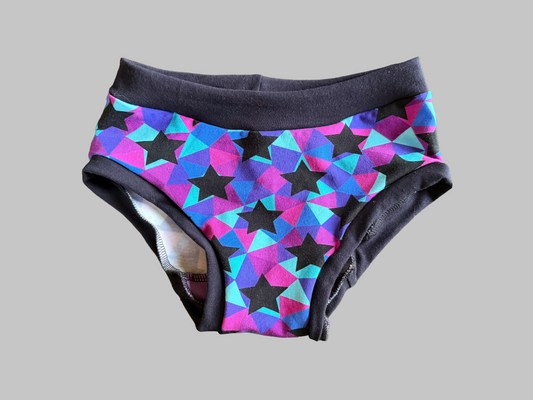 Geo Stars  kids size 8 underwear