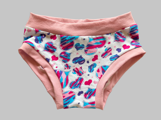 Hearts  kids size 7 underwear
