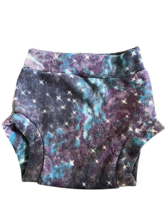 Purple Galaxy XL Fleece Diaper Cover