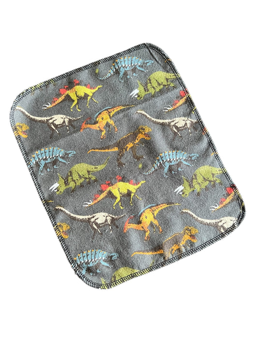 Realistic Dinosaurs 1ply flannel reusable paper towel