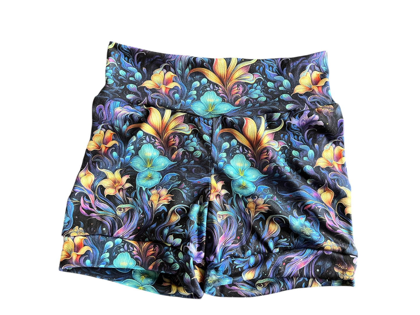 Vivid Floral   3-6yr  Shortie shorts (shorter length)