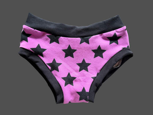Stars on Purple kids size 7 underwear