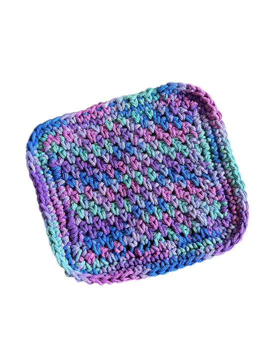 Tea Party Cotton Washcloth