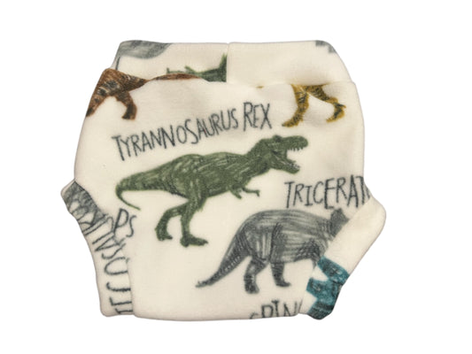 Dinosaur Names  XL Fleece Diaper Cover