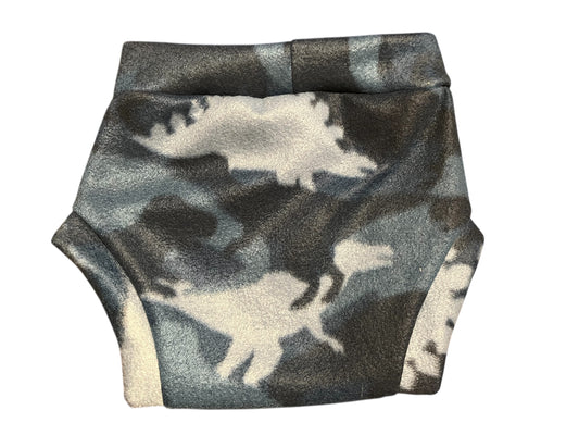 Dinosaur Camo  XL Fleece Diaper Cover