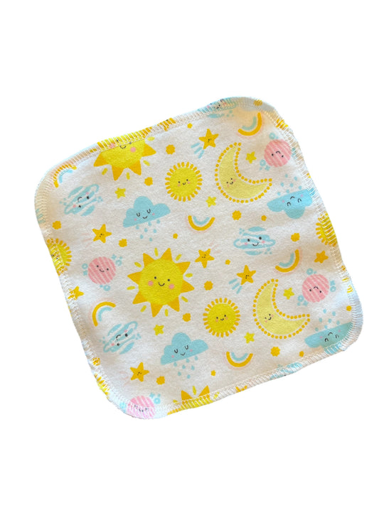 Happy Sky 2ply flannel cloth wipes
