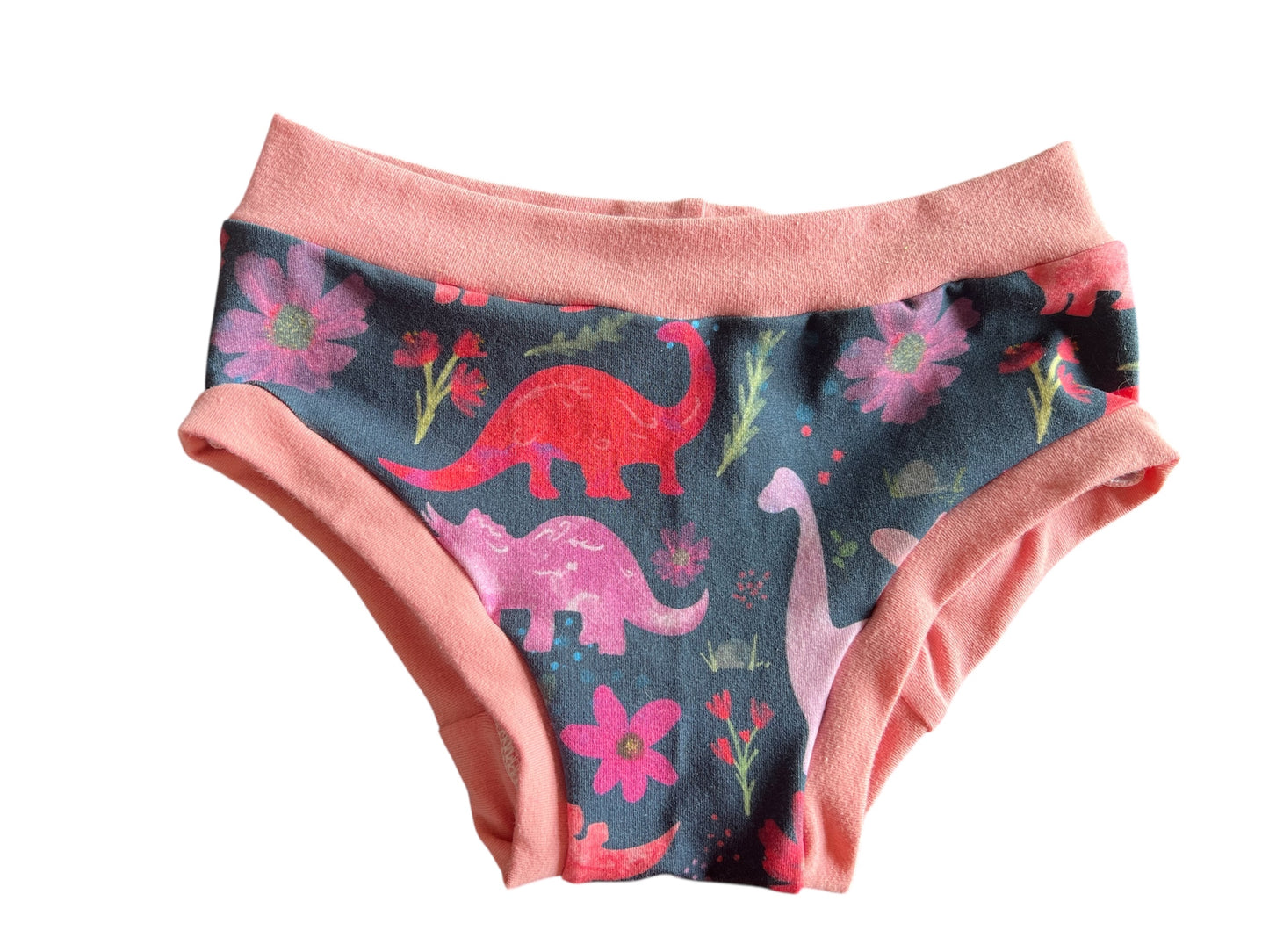 Floral Dinosaurs size 6 underwear