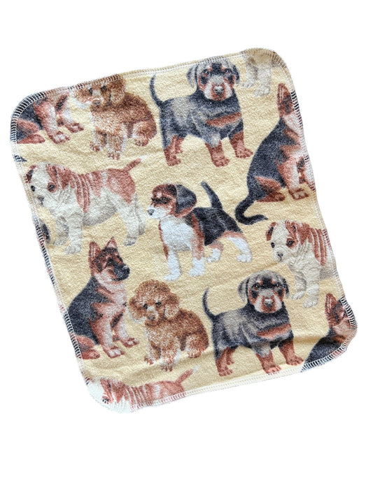 Realistic Dogs 1ply flannel reusable paper towel