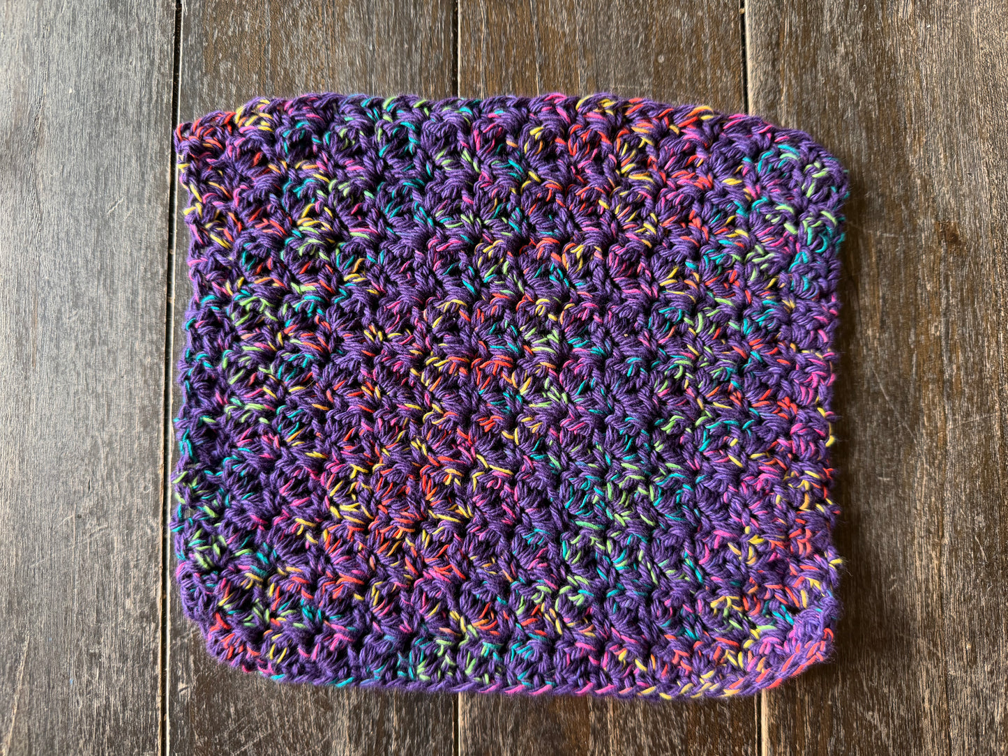 XL  purple neon Cotton Washcloth