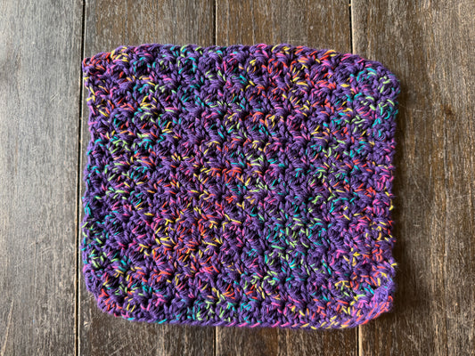 XL  purple neon Cotton Washcloth